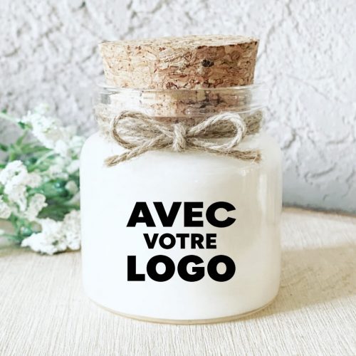 Cadeaux Clients personnalisés avec votre logo, bougie personnalisée parfumée fait-main en provence