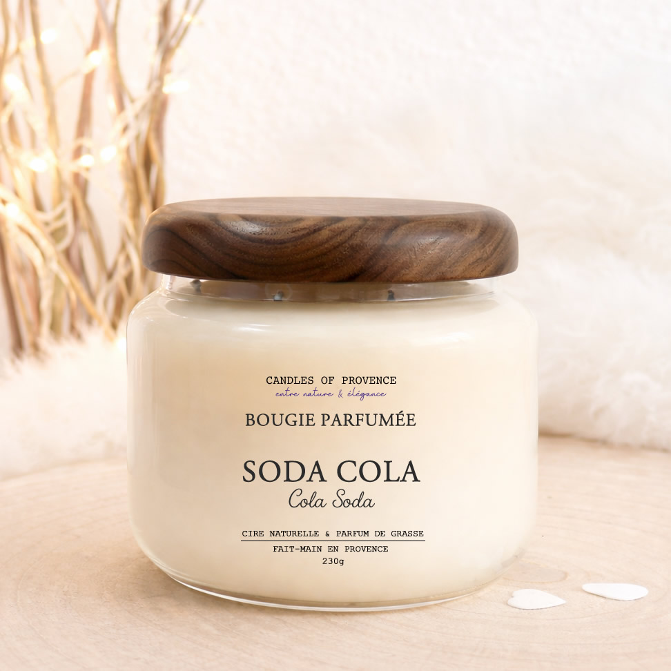 Bougie parfumée Soda Cola artisanale fait-main en Provence