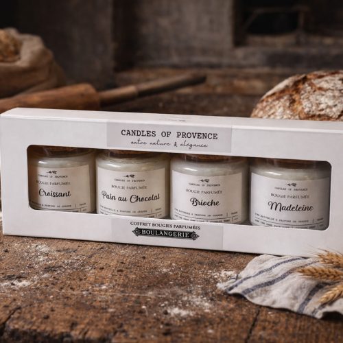 coffret cadeaux femme mini bougies parfumées gourmandes fait-main en Provence