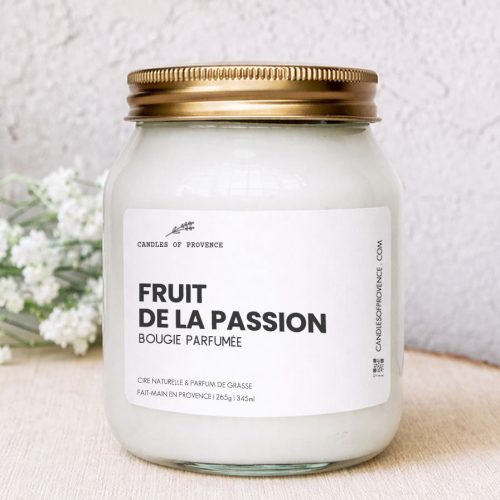 Grande Bougie parfumée Fruit de la Passion Collection Cottage Fait-main en Provence