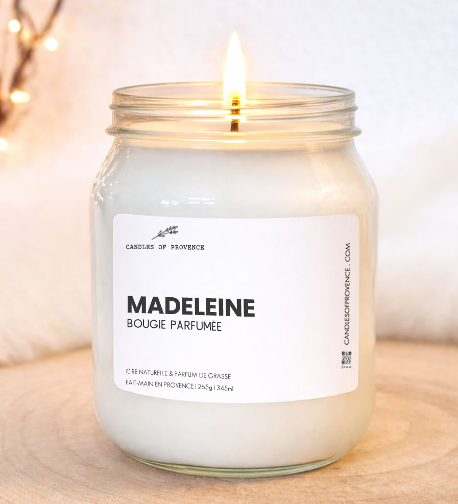 Grande Bougie parfumée Madeleine Collection Cottage Fait-main en Provence