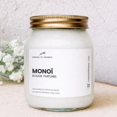 Grande Bougie parfumée Monoï Collection Cottage Fait-main en Provence