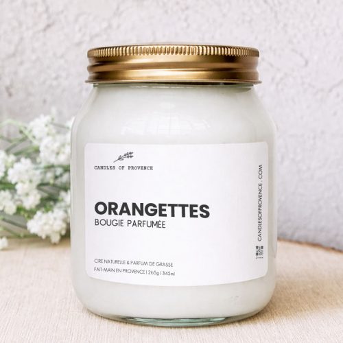 Grande Bougie parfumée Orangettes Collection Cottage Fait-main en Provence