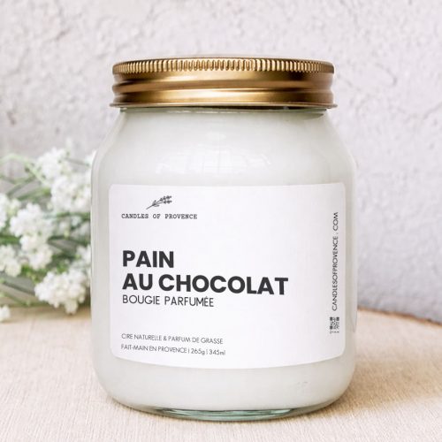 Grande Bougie parfumée Pain au Chocolat Collection Cottage Fait-main en Provence